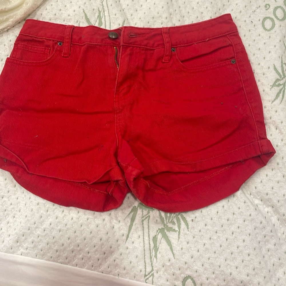 Red shorts